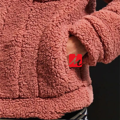 الشتاء 2 جيوب الصدر shearling الصوف شيربا جاكيت سائق الشاحنة للرجال